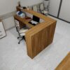 Ресепшн углавой 4 Ресепшн зона для компании современный офис